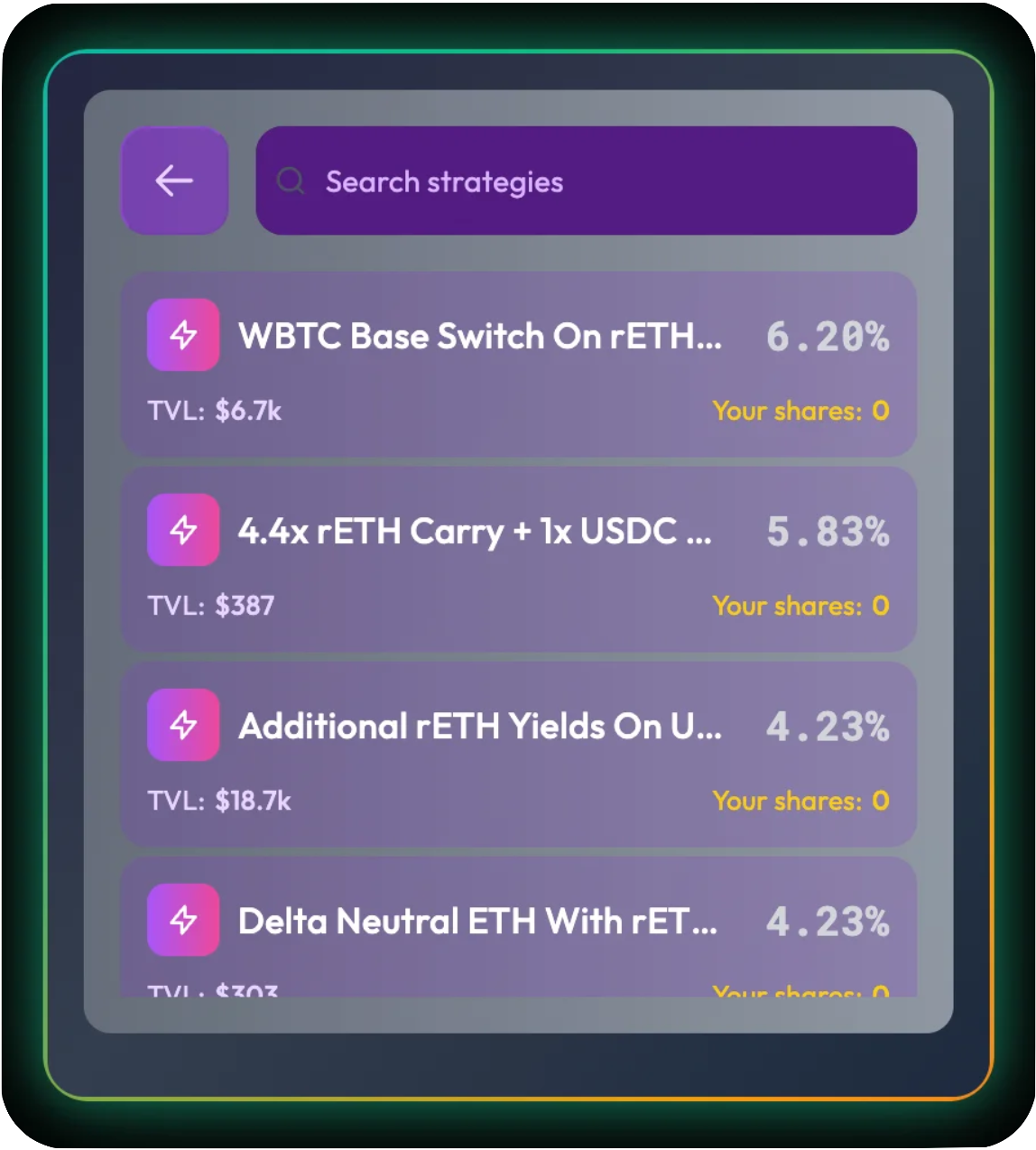 Vault Selection